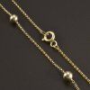 Zlatý řetízek s kuličkami 4 mm č. 2