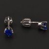 Zlaté náušnice s modrým kamenem 7013 č. 2