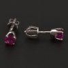Šroubkové náušnice s rubínem 7014 č. 2