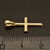 Lesklý zlatý křížek přívěsek 987 č. 2