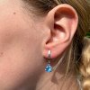 Náušnice s trojúhelníkovým modrým akvamarinem 7874 č. 4