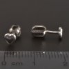 Celostříbrné náušnice na šroubek 7989 č. 3