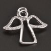 Stříbrný přívěs zirkonový ve tvaru anděla č. 1