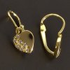 Srdíčkové zlaté náušnice 8313 č. 2