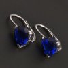 Náušnice s trojúhelníkovým modrým safírem č. 2