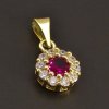 Jemný zlatý přívěs rubín 8440 č. 1