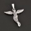 Stříbrný přívěs anděla se zirkony č. 1