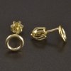 Zlaté náušnice kroužky na šroubek č. 2