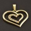 Zlatý přívěsek hladké srdce č. 1
