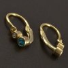 Zlaté dětské náušnice tyrkysové č. 2