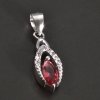 Stříbrný přívěs s rubínem č. 1