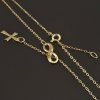 Zlatý náhrdelník nekonečno a křížek č. 2