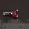 Přívěsek bílé zlato synt. rubín č. 2