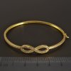 Zlatý pevný náramek s nekonečnem č. 3