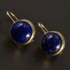 Zlaté náušnice lapis lazuli modré č. 1