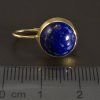 Zlaté náušnice lapis lazuli modré č. 3