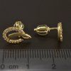 Originální zlaté náušnice na šroubek č. 3