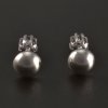 Náušnice pecky celostříbrné č. 1