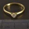 Zlatý zásnubní prsten zirkon č. 2