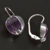 Náušnice bílé zlato s ametysty č. 2