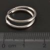 Jednoduché stříbrné náušnice kroužky č. 2