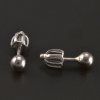 Pecky jednoduché stříbrné náušnice č. 2