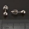 Pecky jednoduché stříbrné náušnice č. 3