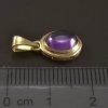 Zlatý přívěsek přírodní ametyst č. 2