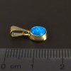 Zlatý jemný přívěsek modrý opál č. 2