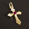 Zlatý křížek s rubínem č. 1