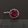 Rubínové stříbrné náušnice č. 3