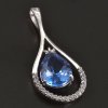 Přívěsek bílé zlato akvamarín č. 1