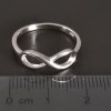 Stříbrný prsten hladké nekonečno č. 2