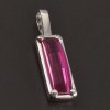 Přívěsek bílé zlato broušený rubín č. 1