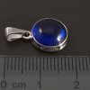 Přívěsek kulatý bílé zlato a safír č. 2