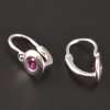 Stříbrné dětské náušnice rubín č. 2