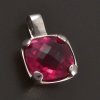 Rubínový přívěsek v bílém zlatě č. 1