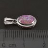 Stříbrný oválný přívěsek růžový opál č. 2
