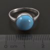 Stříbrný prsten přírodní Tyrkys č. 2