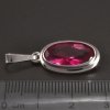 Stříbrný přívěs broušený rubín č. 2