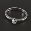 Stříbrný prsten bílý zirkon č. 1