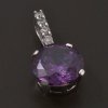 Stříbrný přívěsek velký ametyst č. 1