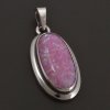 Stříbrný přívěsek s růžovým opálem oválným