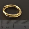 Zlaté kroužky s průměrem 18 mm