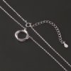Stříbrný náhrdelník propletená kolečka