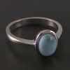 Stříbrný prsten Larimar (Velikost 56)