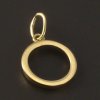 Zlatý přívěsek tvar kruhu