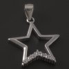 Stříbrná hvězda zdobená zirkony