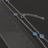 Řetízkový náhrdelník s modrými opály