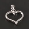 Stříbrné srdíčko bez kamenů
